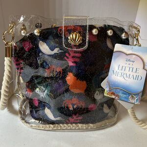 Disney Parks Purse Little Mermaid Live Action Handbag Tote Removable Insert 2in1